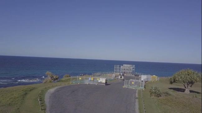 Drone footage of Aquaman set at Hastings Point