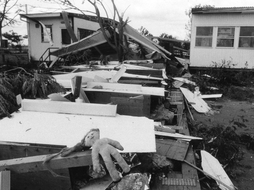 Borroloola residents took shelter in March 1984 as Cyclone Kathy rolled ...