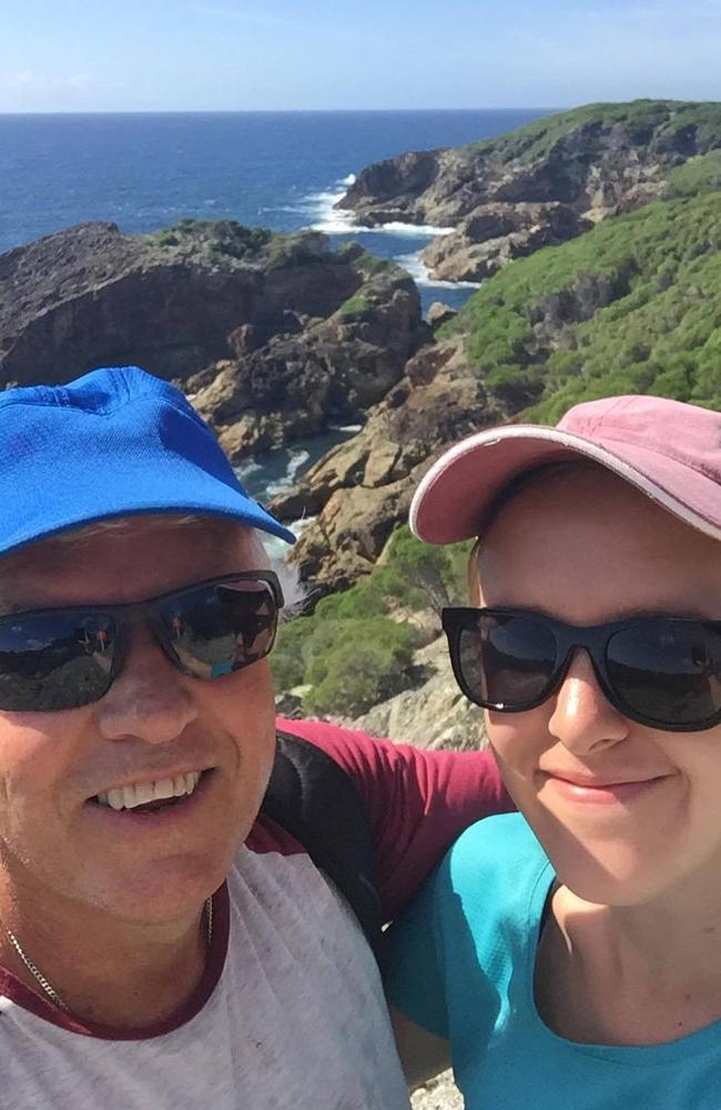 Tess Brunton with her dad Paul Brunton. Picture: Facebook