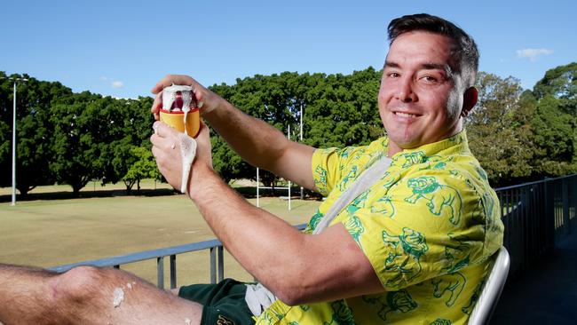 Hunter Thomas will play his 400th club game on Saturday. Picture: AAP Image/Steve Pohlner