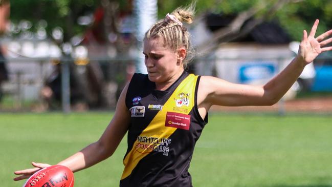 Sophie Hatzismalis has been among the best for Nightcliff this season. Picture: Celina Whan / AFLNT Media