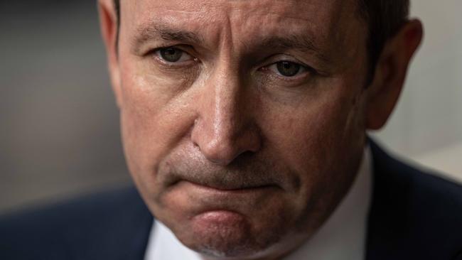 SYDNEY, AUSTRALIA - NewsWire Photos March 7, 2021: Western Australia Premier Mark McGowan speaking to media outside the Federal Court, Sydney. Picture: NCA NewsWire / James Gourley