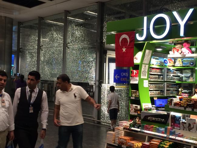 Business continues at Ataturk Airport less than 24 hours after a suicide bomb attack. Picture: Charles Miranda