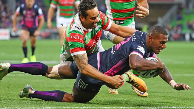 Vunivalu has been a try machine since joining Melbourne. (Scott Barbour/Getty Images)