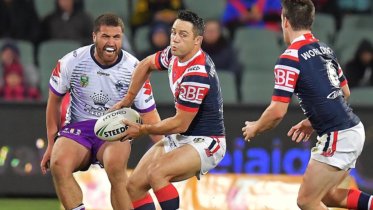 Cooper Cronk is out for the Roosters. (Photo by Daniel Kalisz/Getty Images)