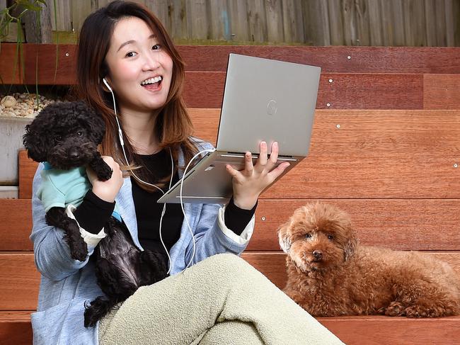 Sharon Sha is benefiting from flexible working arrangements. Picture: Josie Hayden