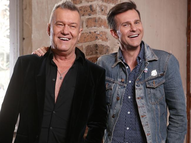 Jimmy Barnes with son David Campbell. Picture: Sam Ruttyn