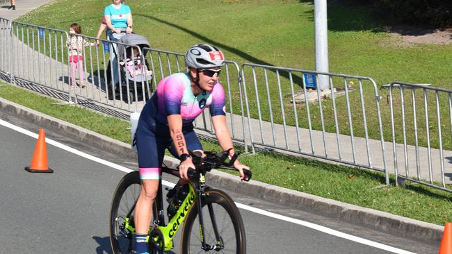 Athletes at the Sunshine Coast Ironman 70.3 2023.