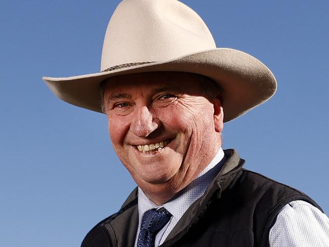 DAILY TELEGRAPH JULY 19, 2023. EMBARGOED FOR THE DAILY TELEGRAPH BUSH SUMMIT, PLEASE CONTACT PIC EDITOR ROHAN KELLY BEFORE PUBLISHING Former deputy Prime Minister and member for New England Barnaby Joyce pictured on a farm at Bendemeer in his electorate where wind turbines are proposed to be build on the neighbouring property. Picture: Jonathan Ng