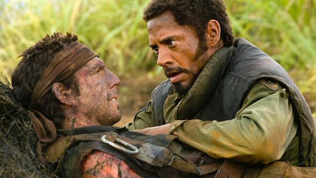 Tropic Thunder has an all-star cast of funnymen led by Robert Downey Jr. Picture: AP