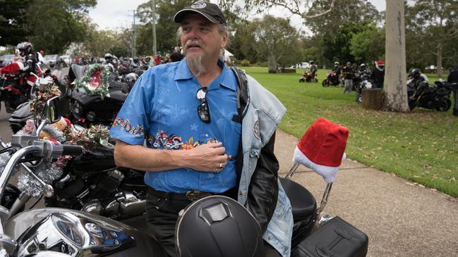 Byron Brooks from Stanthorpe at the Downs Motorcycle Sport Club 2024 toy run. Sunday, December 15, 2024. Picture: Christine Schindler