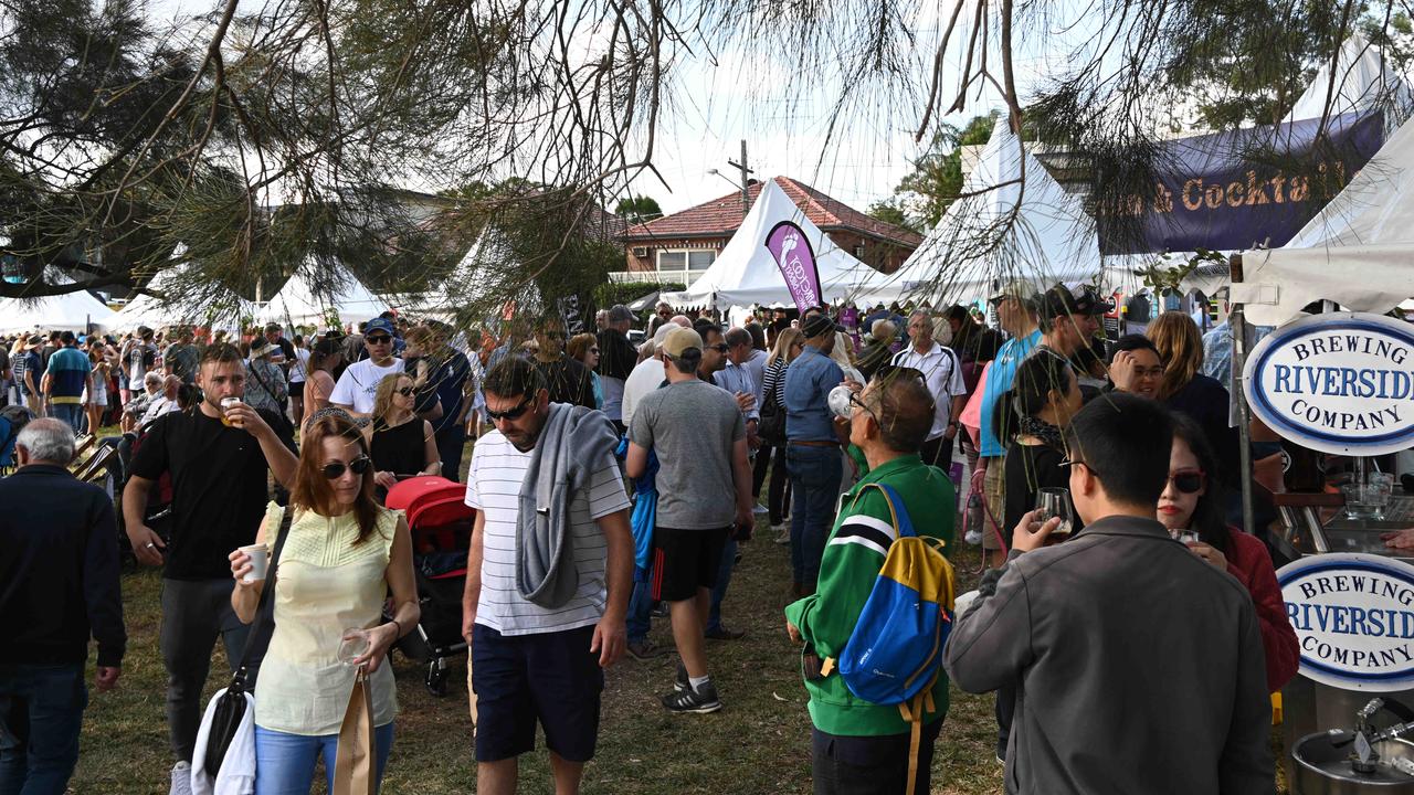 Cork and Fork the annual gourmet food and wine festival on the waterfront at Putney on Sunday May 19 2019. (AAP IMAGE / MONIQUE HARMER)