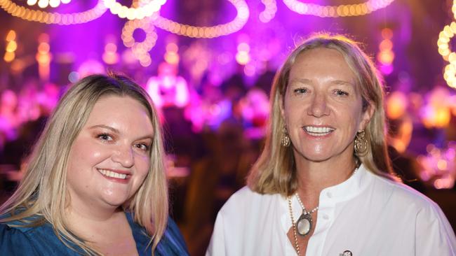 Emily Boyle and Emma Crichton at the Gold Coast Business Excellence Awards Gala 2023 at The Star Gold Coast. Picture: Portia Large