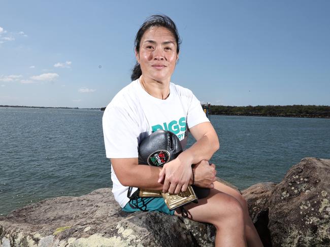 Connie Chan at The Spit preparing for Australasian Welterweight Championship fight . Picture Glenn Hampson