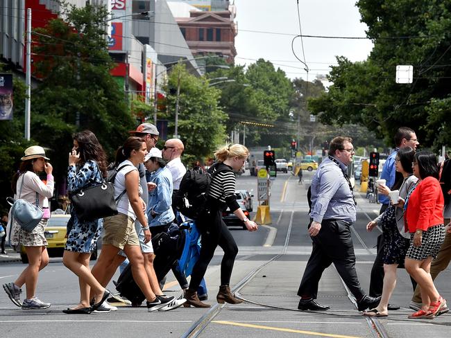 Melbourne City Council has identified pedestrian crowding as a growing issue. Picture: Jay Town