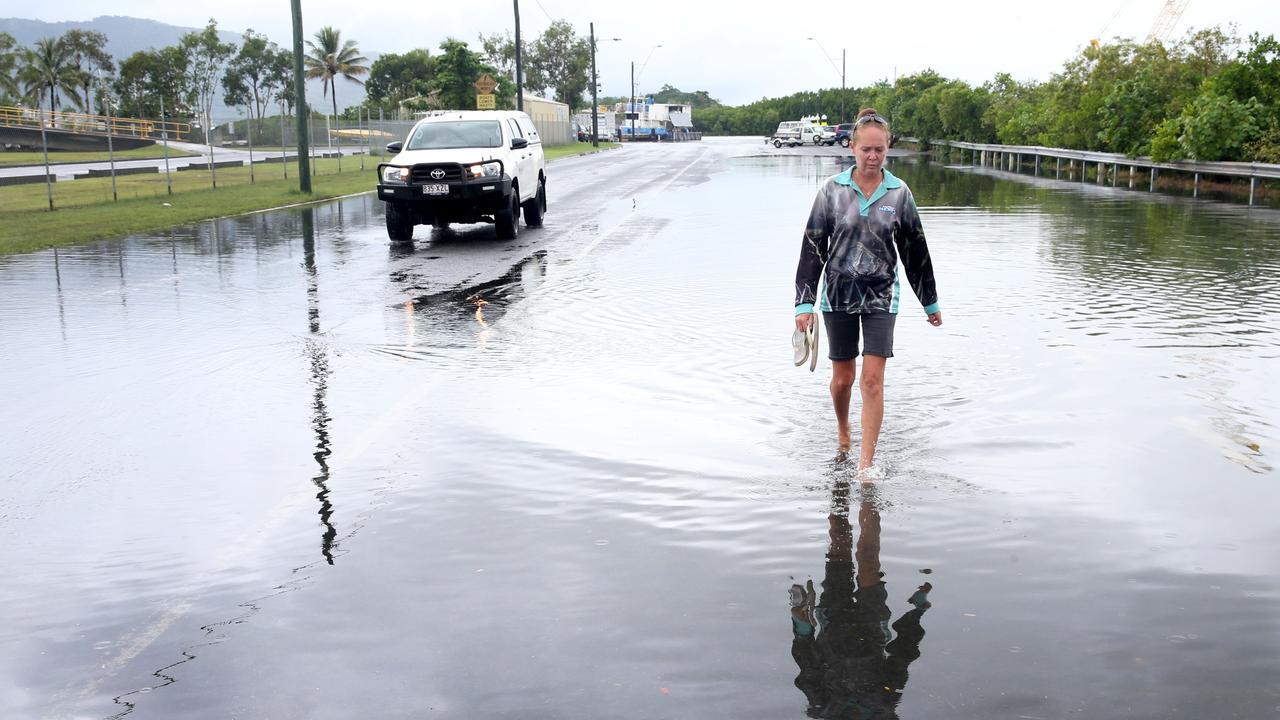 during the wet weather in Cairns PICTURE: ANNA ROGERS