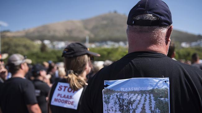 South African farmers and farm workers are fighting to come to Australia. Picture: AFP/David Harrison