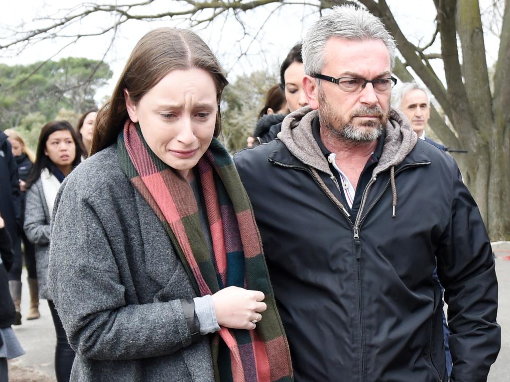Sarah Ristevski stood by her father Borce til the end, even cutting off communication with police after they labelled him prime suspect in her mother’s murder. Picture: Tracey Nearmy