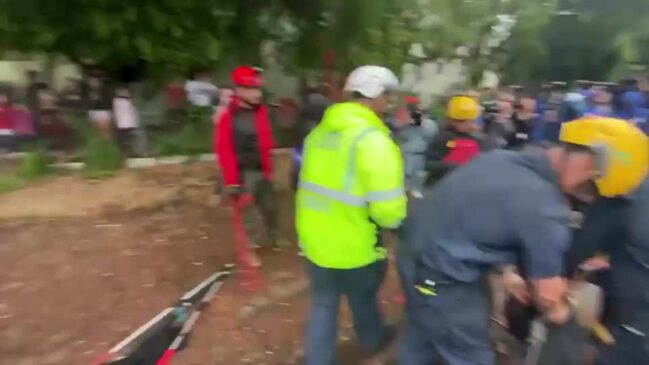 On Dramatic Afternoon, LA Firefighters Rescue Two People and a Dog From Fast-Flowing River