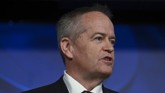 NDIS Minister Bill Shorten in May released a five-point plan explaining how the 8 per cent reduction in scheme growth would be achieved. Picture: Martin Ollman/NCA NewsWire