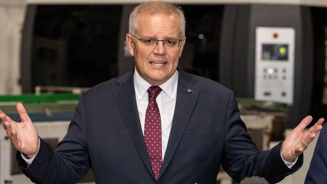 Scott Morrison easily answered both questions in his own press conference. Picture: Jason Edwards