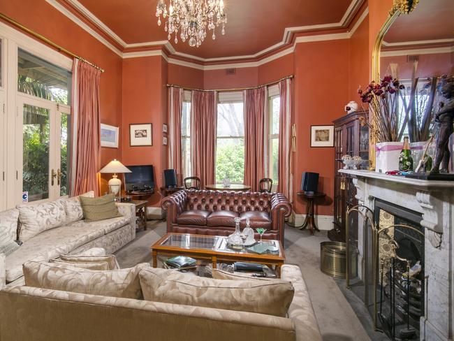 The main sitting room in the Barton Terrace mansion. Picture: Jonathan Kissock for Klemich Real Estate.