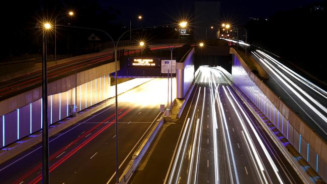 WestConnex road tunnels in Sydney. Picture: Jonathan Ng