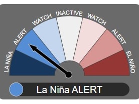 A La Nina has not been officially declared but the Bureau says one is expected to form in the coming months. Picture: BOM.