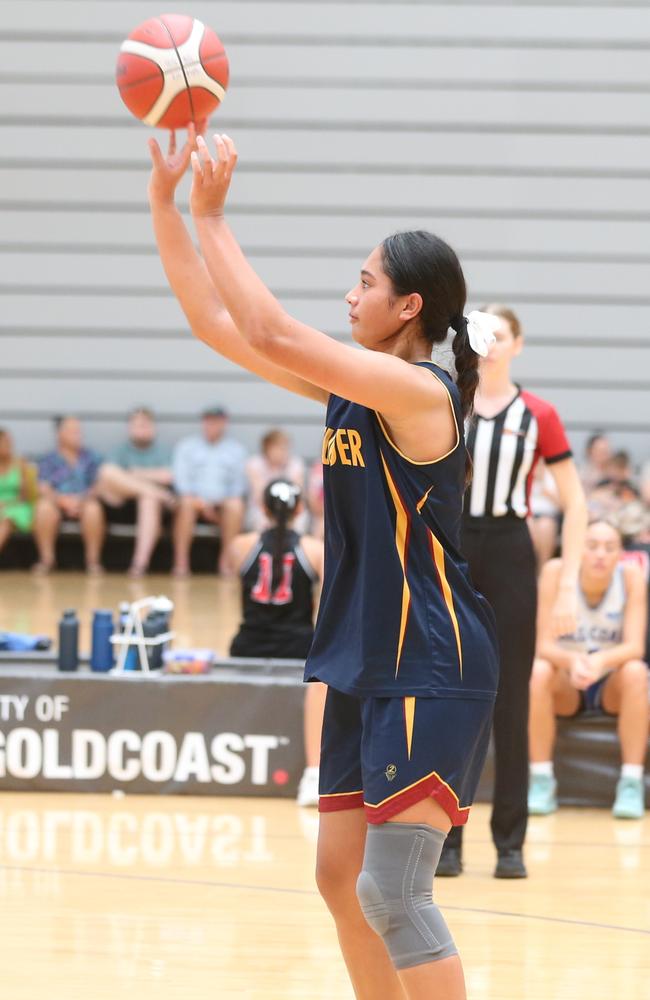 Basketball QLD U18's State Championships 2024 semi-finals day. Div 1 Gold Coast Rollers vs. Logan Thunder. 13 January 2024 Carrara Picture by Richard Gosling