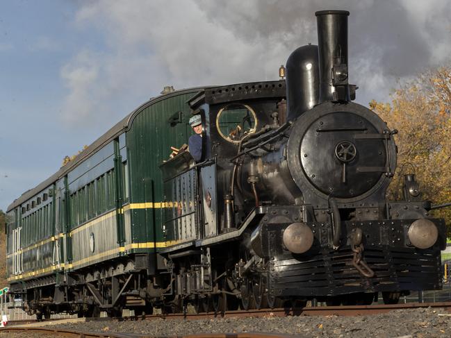 Tasmanian Government Railways C Class No.22 steam locomotive at the Tasmanian Transport Museum, Glenorchy. Picture: Chris Kidd