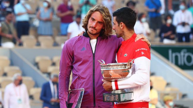 Not the prize Tsitsipas wanted. Photo by Julian Finney/Getty Images