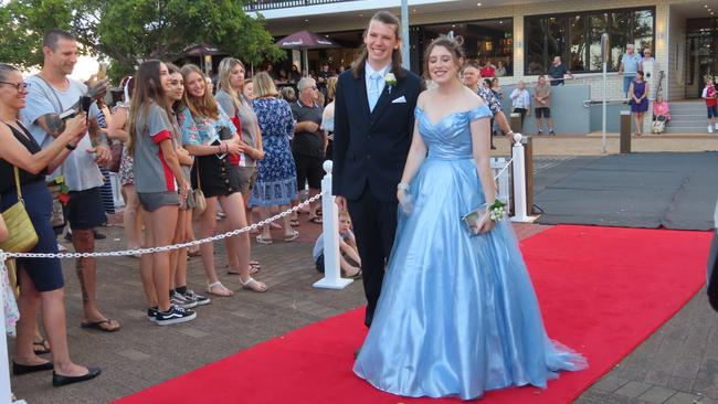 Students celebrating the Urangan State High School formal.