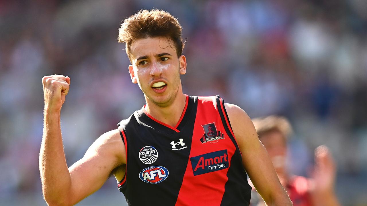 Nic Martin kicked five goals for Essendon on debut. (Photo by Quinn Rooney/Getty Images)