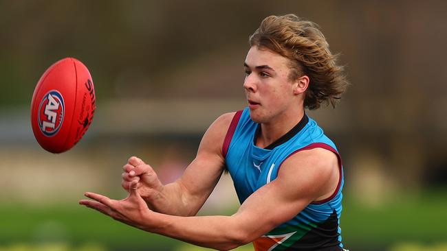 Rival clubs remain hopeful North Melbourne won’t be granted priority access to Ryley Sanders. Picture: Getty Images