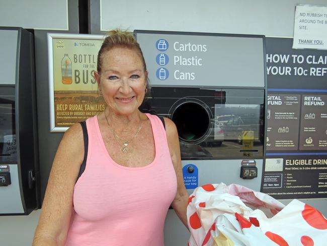 Tweed Heads resident Carol Wilford has recycled her neighbours cans for about nine months, earning herself nearly $300.