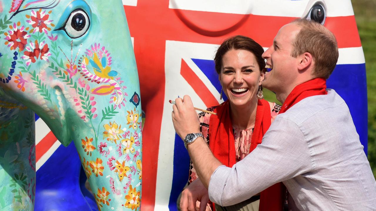 Despite Prince William’s love of elephants there will be ivory in the coronation. Picture: AFP PHOTO / Biju BORO