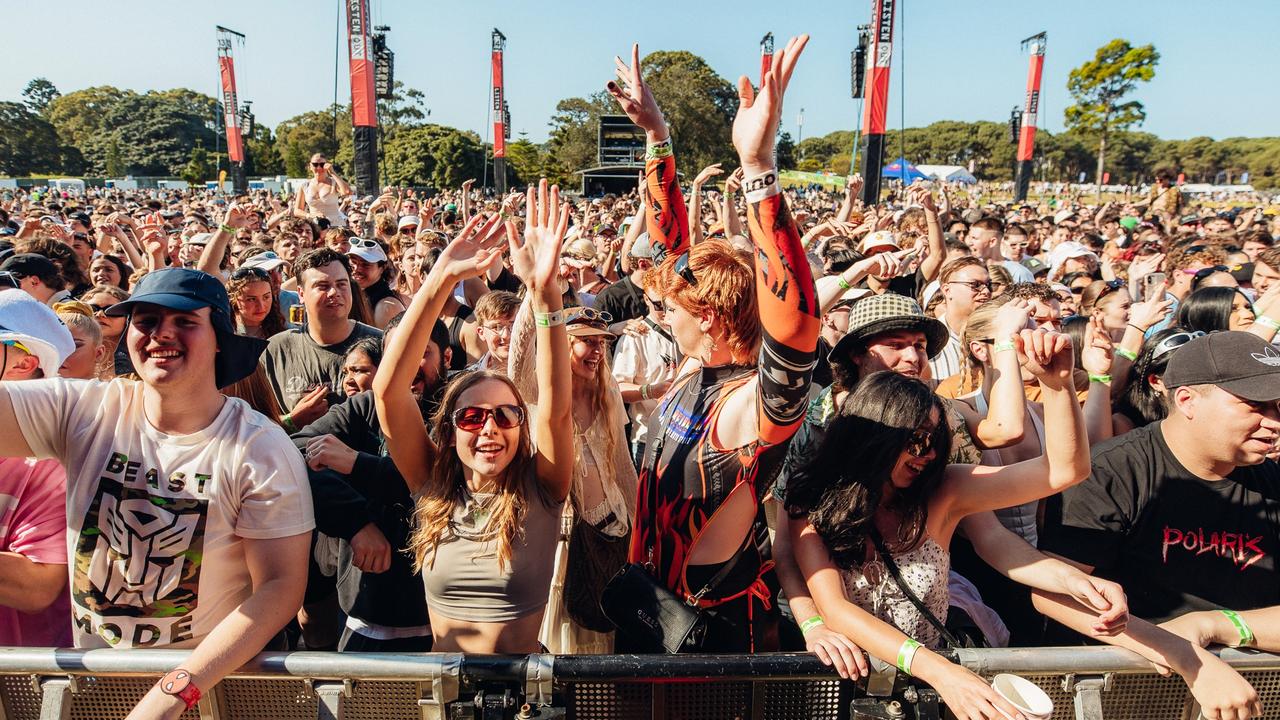 Festival goers have been warned to beware the risks of overheating. Picture: Jordan Munns / NCA NewsWire