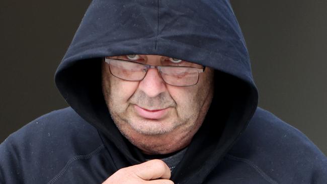 Brett Andrew Button pictured walking out of Cessnock police station after being granted bail. Picture: NCA NewsWire/Damian Shaw