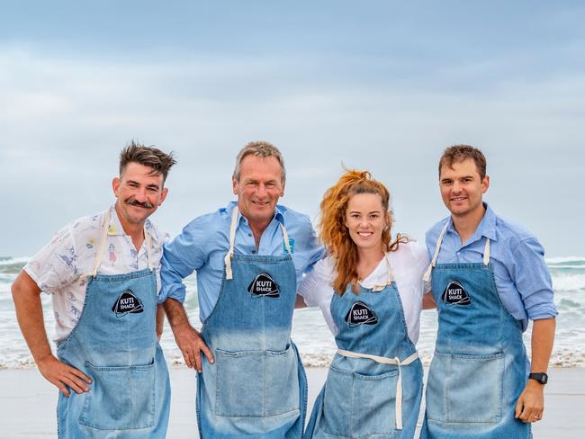 Chef Billy Dohnt, consultant and local food identity Olaf Hansen, Vanessa Button and chef Brendan Roach. Photo: Jacqui Way