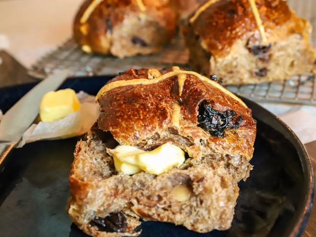 Black Star Pastry’s tasty hot cross buns. Picture: Jenifer Jagielski