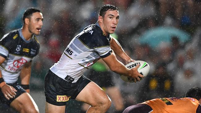 Reece Robson looked sharp for the Cowboys against the Broncos. Picture: Gregg Porteous/NRL Photos