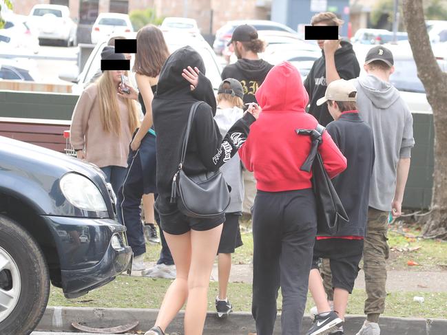 Pics of kids / teens loitering outside Southport Court.For a story to go with a Golden Age piece on youth justice.Photo by Richard Gosling