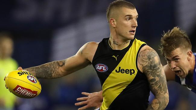 Dustin Martin is in red-hot form. Picture: Michael Klein