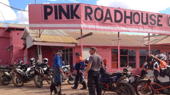 Oodnadatta’s famous Pink Roadhouse. The South Australian town holds the title of the hottest place in Australia — it reached 50.7C in 1960. Picture: Supplied