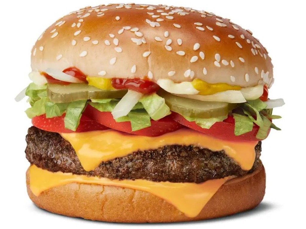 Other high protein options include the Quarter Pounder burger. Picture: Supplied