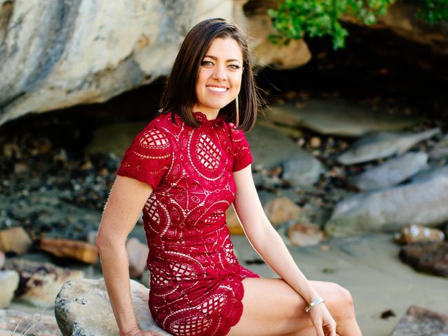 Singer Amber Lawrence pictured at La Perouse ahead of her new album release. Picture: Jonathan Ng