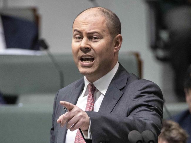 CANBERRA, AUSTRALIA-NCA NewsWire Photos SEPTEMBER 01 2020.Question Time in the House of Representatives in Parliament House in Canberra.Treasurer Josh Frydenberg , during question time in the House of Representatives at Parliament House, Canberra.Picture: NCA NewsWire / Gary Ramage