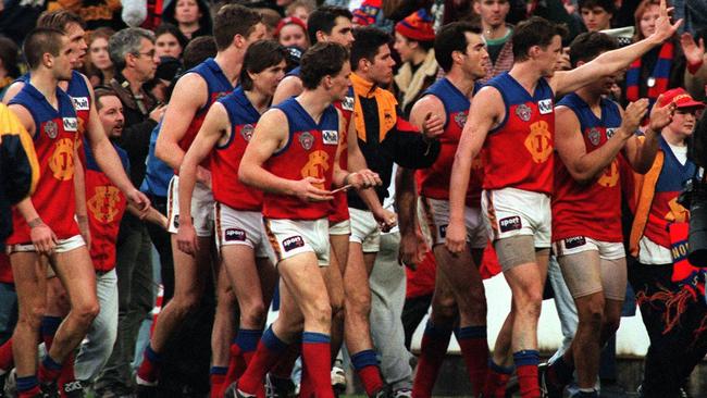 Fitzroy’s last AFL game.