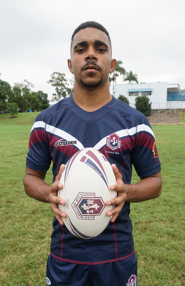 Ipswich SHS's star Gabriel Satrick.