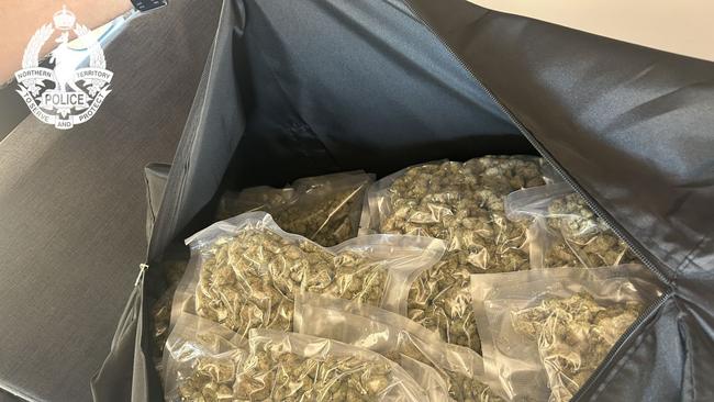 NT Police seized 113kg of cannabis and $270,000 in cash on Monday, dealing a major blow to a Vietnamese crime syndicate. Picture: NT Police